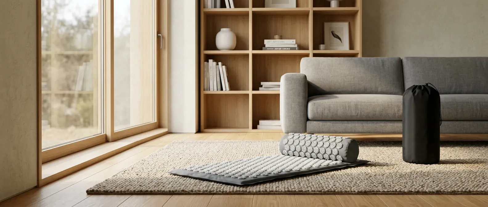 tapis acupression gris